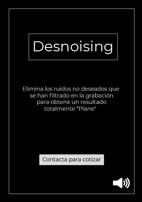 Diseño de Sonido - Desnoising